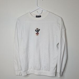 White Cactus Embroidered Sweatshirt
